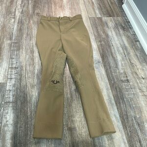 Tough rider light brown ribbed riding breeches size 8
